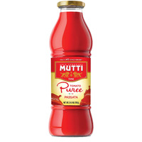 Mutti - 24.5 Oz. 6 Pack Of Tomato Puree (Passata) From Italys #1 Tomato Brand. Sweet And Velvety For Recipes Calling For Pureed Tomatoes.