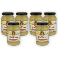 Paesana Francese Gourmet Cooking Sauce - Simmer Sauce Made With White Wine - Great With Chicken Or Veal, Fish. Kosher Dairy. 15.75 Oz. Jar - Packed In Usa (6 Pack)