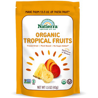 Natierra Nature's All Foods Organic Freeze-Dried Tropical Fruits | Non-Gmo & Vegan | 1.5 Ounce