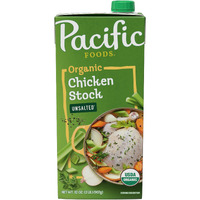 Pacific Foods Organic Unsalted Chicken Stock, 32 Oz Carton