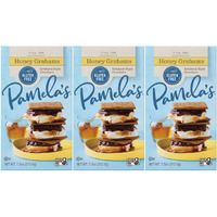 Pamela's Products - Graham Style Crackers - Honey - 7.5 Oz.- Pack Of 3