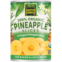 Native Forest Organic Pineapple Slices, 15 Ounce Cans (Pack Of 6)