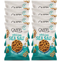 Quinn Whole Grain Sea Salt Pretzel Twists - Made With Real Ingredients, Whole Grain Sorghum, Sea Salt, Vegan, Gluten Free, Dairy Free, Non-Gmo - 5.6 Oz (Pack Of 8)