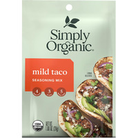 Simply Organic Mild Taco Seasoning, 1-Ounce 12 Pack, Certified Organic, Kosher Mexican-Inspired Seasoning For Tacos, Dips, Burritos