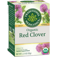 Traditional Medicinals Tea, Organic Red Clover, Supports Skin Health, 96 Tea Bags (6 Pack)