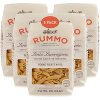 Rummo Lenta Lavorazione - Penne Rigate (No. 66) 1 Lb - Pack Of 5