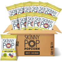 Skinnypop Popcorn, Gluten Free, Non-Gmo, Healthy Snacks, Skinny Pop Dairy Free White Cheddar Popcorn, 4.4Oz Grocery Size Snack Bags (12 Count)