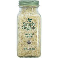 Simply Organic Minced White Onion, Certified Organic | 2.21 Oz | Pack Of 6 | Allium Cepa