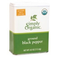 Simply Organic Black Pepper, Certified Organic | 4 Oz | Pack Of 6