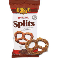 Unique Snacks Original Splits Pretzels, Delicious Homestyle Baked Snack Bag, Ou Kosher, And Non-Gmo Food, No Artificial Flavor, 11 Oz. Bag, Pack Of 12