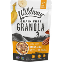 Wildway Banana Nut Keto Granola | Grain-Free Certified Gluten-Free Cereal | Vegan, Low Carb | No Sugar Added | Paleo-Friendly | Non-Gmo Fruit & Nut Clusters | Nutrient-Rich Snack, 8Oz, 3 Pack