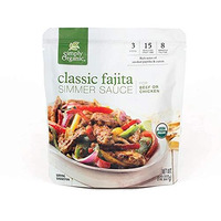 Simply Organic Classic Fajita Simmer Sauce, Certified Organic | 8 Oz | Pack Of 6