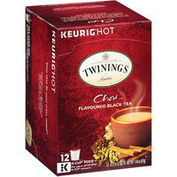 Twinings Of London Chai Tea K Cup Pods For Keurig, Caffeinated Sweet And Savory Spice Black Tea Blend, Cinnamon, Cardamom, Cloves, And Ginger, 12 K Cup Tea Pods