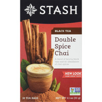 Stash Tea Double Spice Chai Black Tea, 18 Count Tea Bags In Foil (Pack Of 2)