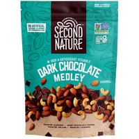 Second Nature Dark Chocolate Medley Trail Mix, Resealable Pouch, Certified Gluten-Free Snack, 12 Oz