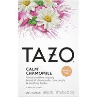 Tazo Herbal Infusion Tea-Calm Chamomile (Decaf), 20 Filter Bags