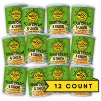The Good Crisp Company, Good Crisps Minis (Sour Cream And Onion, 1.6 Ounce, Pack Of 12) Non-Gmo, Allergen Friendly, Potato Chip Snack Pack, Gluten Free Snacks
