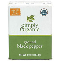 Simply Organic Black Pepper, Certified Organic | 4 Oz | Pack Of 12