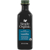 Simply Organic Non-Alcoholic Vanilla Flavoring, 4-Ounce Glass Jar, Certified Organic, Alcohol Free Vanilla