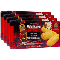Walker's Shortbread Vanilla Cookies, Pure Butter Shortbread Cookies, 5.3 Oz Box (Pack Of 4)