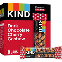 Kind Bar, Dark Chocolate Cherry Cashew, 8.4 Oz (Pack Of 6)