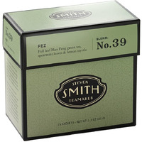 Smith Teamaker Fez Blend No. 39 (Full Leaf Green Tea), 1.3 Oz, 15 Bags