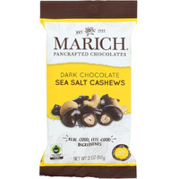 Marich Premium Dark Chocolate Sea Salt Cashews, 2.3-Ounce (Pack Of 12)