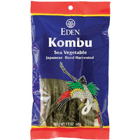 Eden Kombu, Wild Japanese Hand Harvested Sea Vegetable, Hokkaido, Dashi, Seaweed, 2.1 Oz (6-Pack)