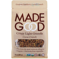 Made Good Crispy Light Granola Nutfree Gluten Free, Allergy Friendly, Usda Certified Organic Ingredients, Vegan, Nongmo Nutrients From A Full Serving Of Vegetables, Cocoa Crunch, 10 Ounce (Pack Of 1)
