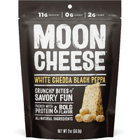 Moon Cheese White Cheddar Black Pepper Cheese Snack, 2 Oz
