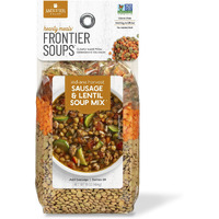 Frontier Soups Hearty Meals Indiana Harvest Sausage Lentil Soup Mix, 16 Ounce