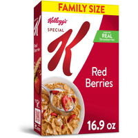 Kelloggs Special K Breakfast Cereal, Family Breakfast, Made With Real Strawberries, Family Size, Red Berries, 16.9Oz Box (1 Box)
