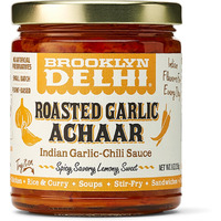 Brooklyn Delhi Roasted Garlic Achaar | Spicy, Lemony, Savory, Sweet Flavor | Made With Indian Spices, Red Chili Powder, And Unrefined Cane Sugar | Vegan, Nothing Artificial (Pack Of 1)
