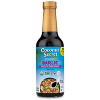 Coconut Secret Aminos Garlic Sauce, Low Sodium Soy & Glycemic, Gluten Free, Organic, Vegan, Non-Gmo - 60 Total Servings, 10 Fl Oz