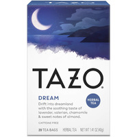 Tazo Herbal Tea Bags Soothing Hot Tea Dream Caffeine Free 1.41 Oz 20 Tea Bags