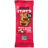 Bobo's Oat Stuff'D Bars (Peanut Butter & Jelly, 12 Pack Of 2.5 Oz Bars) Gluten Free Whole Grain Rolled Oat Bars - Great Tasting Vegan On-The-Go Snack