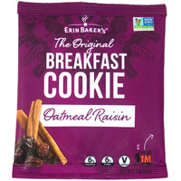 Erin Baker's Breakfast Cookies - Oatmeal Raisin, Healthy Snack, Whole Grain, Non-Gmo - 3-Ounce, 12-Pack - 90010