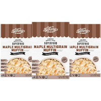 Bakery On Main, Gluten-Free Instant Oatmeal, Vegan & Non Gmo - Maple Multigrain Muffin, 10.5 Ounce (Pack Of 3)
