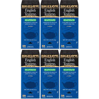 Bigelow Decaffeinated English Teatime Tea 28-Count Boxes (Pack Of 6) Premium Bagged Caffeine-Free Black Tea Antioxidant-Rich All Natural Decaffeinated Tea In Individual Foil-Wrapped Bags6