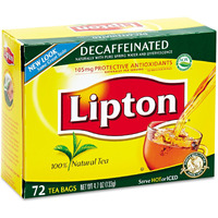 Lipton Hot Tea Black Decaffeinated 72 Count