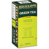 Bigelow Green Tea With Lemon, Lemon, 0.34 Lbs, 28/Box