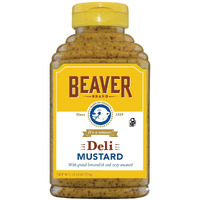 Beaver Deli Mustard, 12.5 Ounce Squeeze Bottle (Pack Of 6)