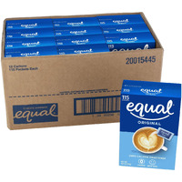 Equal 0 Calorie Sweetener, Aspartame And Acesulfame-K Sweetener Packets, Zero Calorie Sugar Alternative, Erythritol Free, 115 Ct (Pack Of 12)