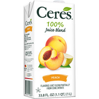 Ceres 100% All Natural Pure Fruit Juice Blend, Peach - Gluten Free, Rich In Vitamin C, No Added Sugar Or Preservatives, Cholesterol Free - 33.8 Fl Oz (Pack Of 1)