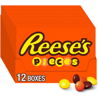 Reese's Pieces Peanut Butter In A Crunchy Shell, Halloween Candy Boxes, 4 Oz (12 Count)