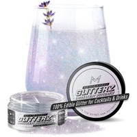 Mon  Gasque Iridescent Edible Glitter For Cocktails 10G - Halloween Cocktail Glitter For Drinks - Vegan Edible Glitter Cakes - Sparkle For Edible Glitter Drinks - Edible Drink Glitter & Cake Glitter