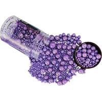 Edible Purple Sugar Pearls Candy Sprinkles 120G/ 4.23Ounce Baking Cake Sprinkles Cupcake And Cake Topper Cookie Decorations Wedding Party Valentines Halloween Christmas Supplies