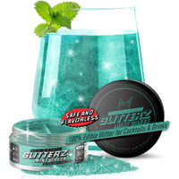 Mon  Gasque Mint Green Edible Glitter Green 10G - Halloween Green Edible Glitter For Drinks Green - Edible Glitter For Cocktails Green - Edible Green Glitter For Drinks - Green Drink Glitter