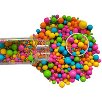 Edible Rainbow Sugar Pearls Candy Sprinkles 120G/ 4.23Ounce Baking Cake Sprinkles Cupcake And Cake Topper Cookie Decorations Wedding Party Valentines Halloween Christmas Supplies