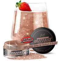 Mon  Gasque Brown Edible Glitter For Cocktails 10G - Halloween Cocktail Glitter For Drinks - Vegan Edible Glitter Cakes - Sparkle For Edible Glitter Drinks - Edible Drink Glitter & Cake Glitter